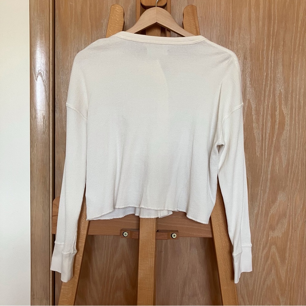 Everlane cream waffle knit top! - Picture 4 of 5